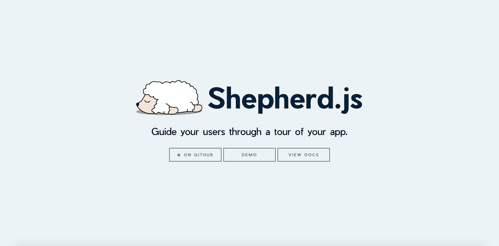 Shepherd.js Landing Page